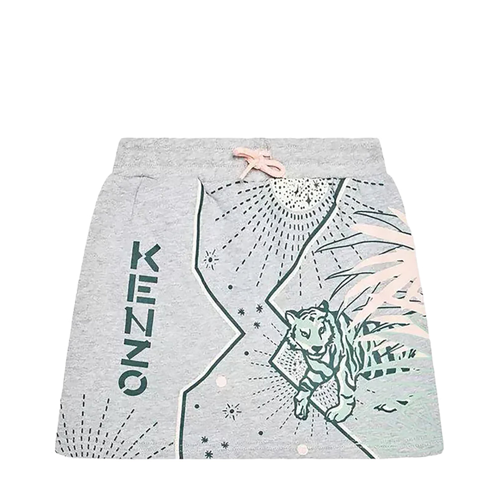 Kenzo Kids Tiger Logo Print Skirt