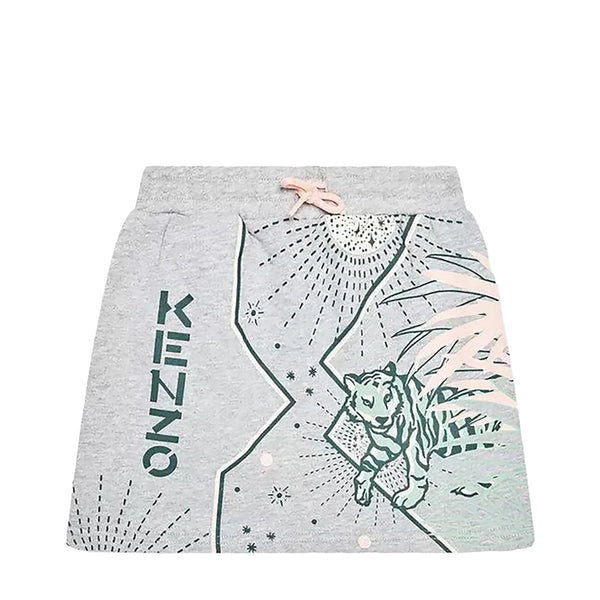 Kenzo Kids Tiger Logo Print Skirt