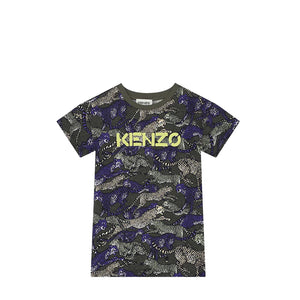 Kenzo Kids Multi Cheetah Print T-Shirt