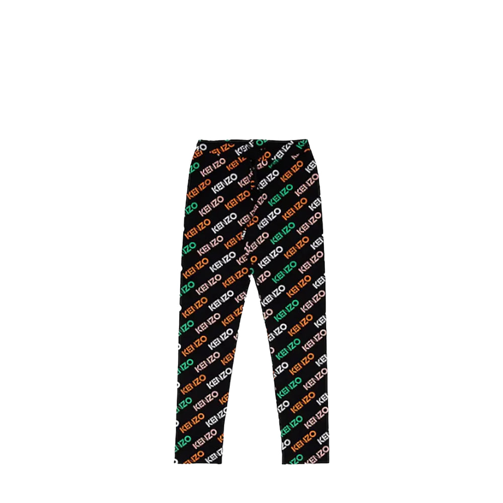 Kenzo Kids Patterned Logo Leggings