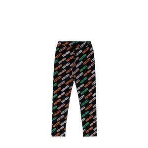 Kenzo Kids Patterned Logo Leggings