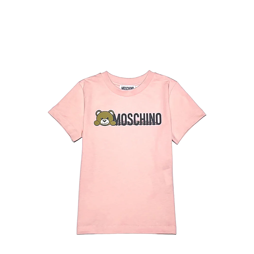 Moschino Kids Teddy Bear Logo T-Shirt