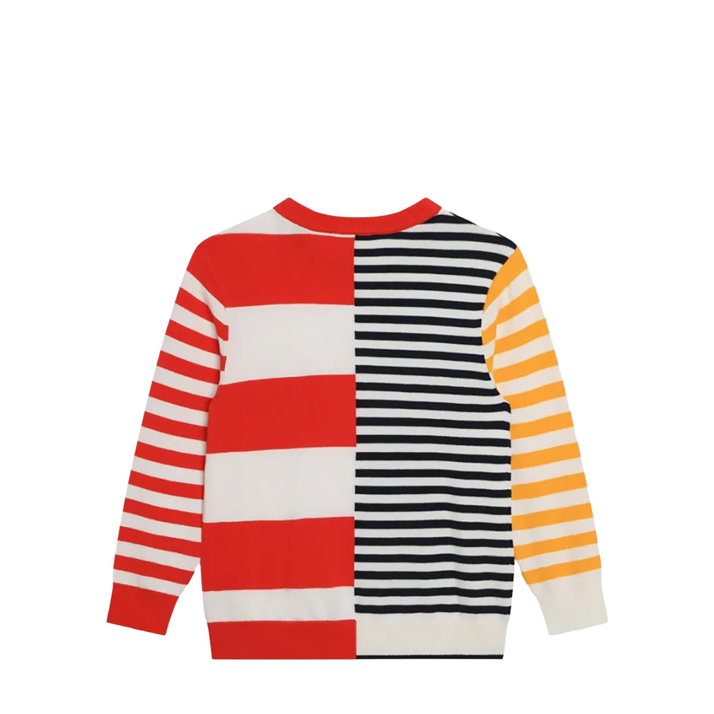 Kenzo Kids Color Block Multi-Stripe Knit Sweater