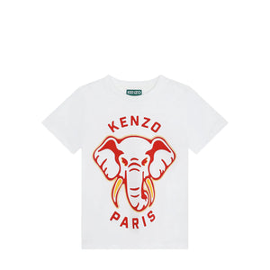 Kenzo Kids Elephant Logo Short Sleeve T-Shirt