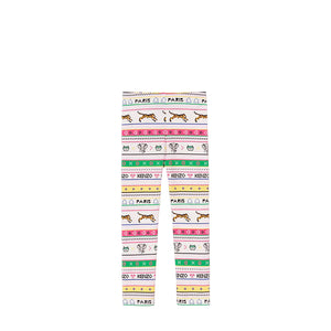 Kenzo Kids Girl's Multi-Logo Striped Leggings
