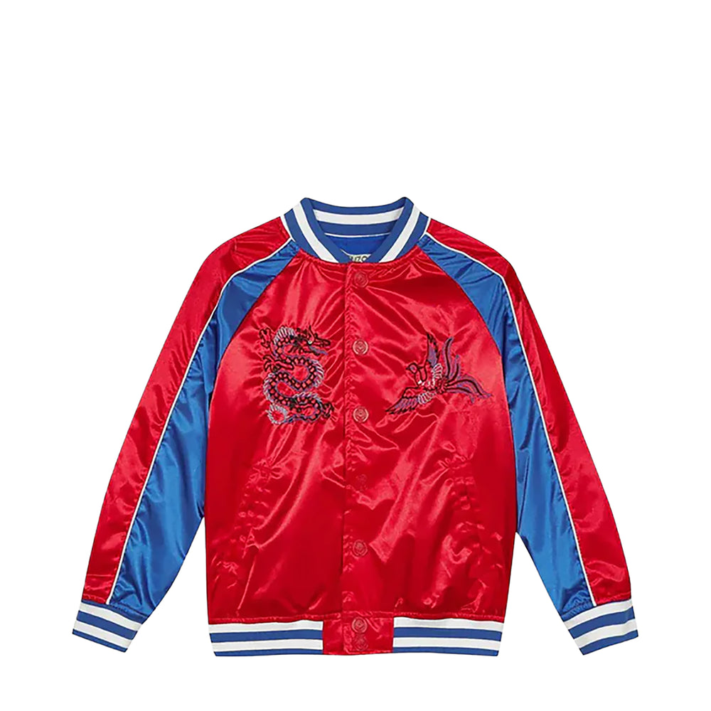 Kenzo Kids Embroidered Tiger Satin Jacket