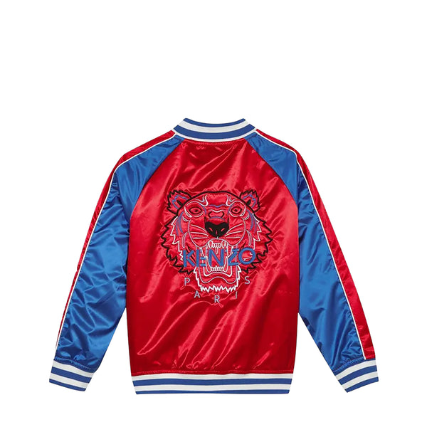 Kenzo Kids Embroidered Tiger Satin Jacket