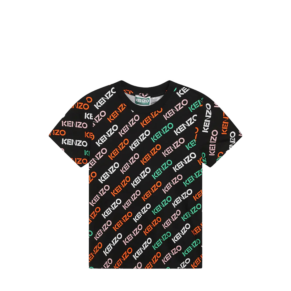 Kenzo Kids Multi-Logo Print T-Shirt