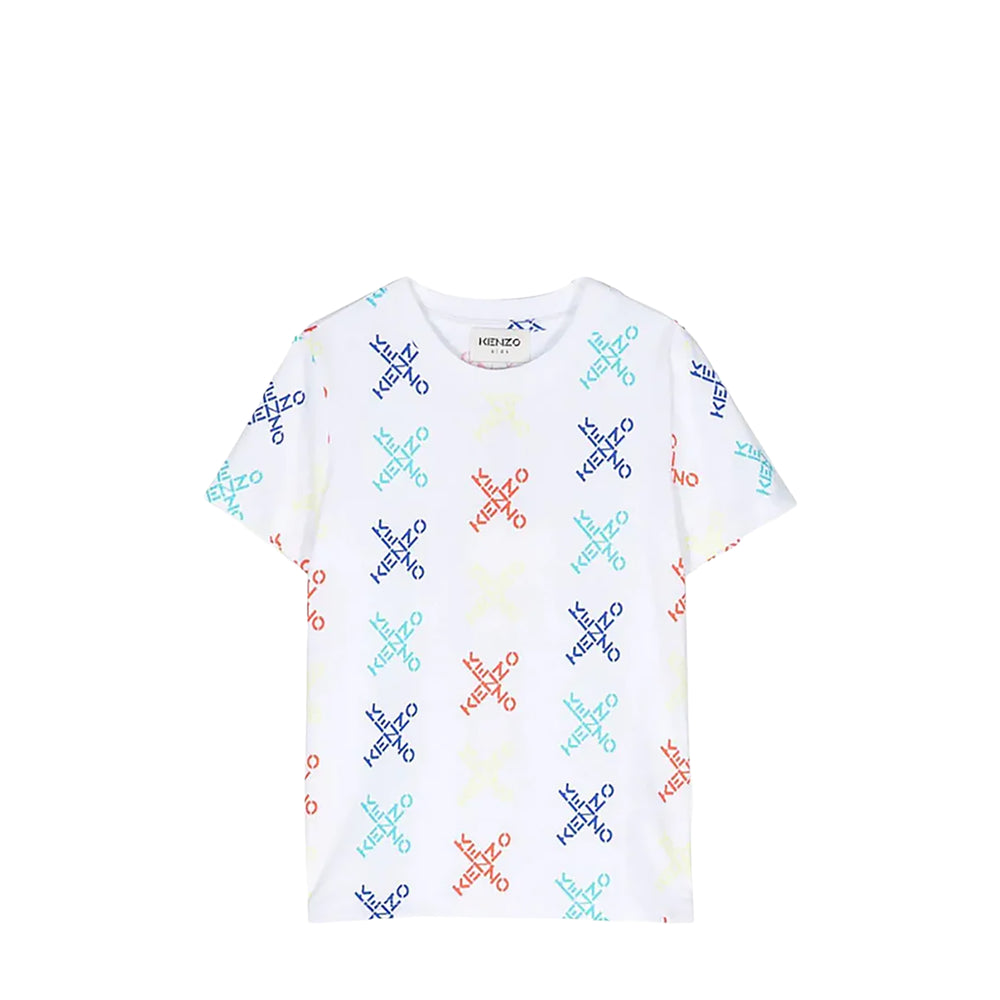Kenzo Kids Cross Multi-Logo T-Shirt