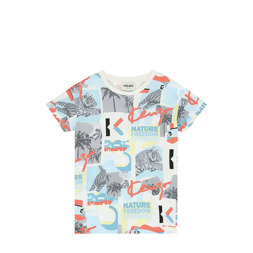 Kenzo Kids Graphic Print T-Shirt