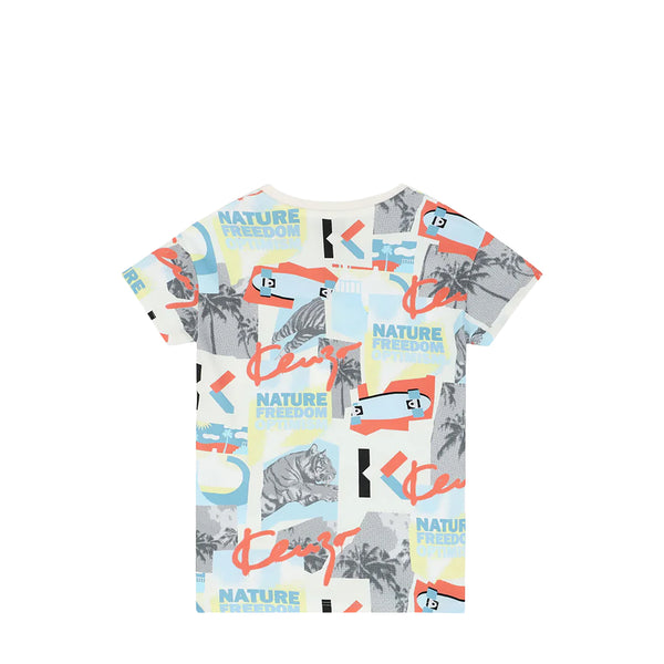 Kenzo Kids Graphic Print T-Shirt