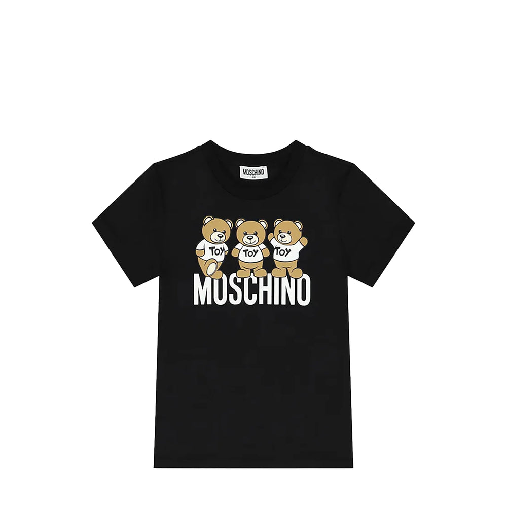 Moschino Kids Triple Teddy Bears Logo T-Shirt