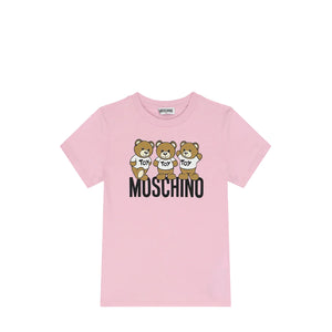 Moschino Kids Triple Teddy Bears Logo T-Shirt