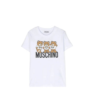 Moschino Kids Triple Teddy Bears Logo T-Shirt