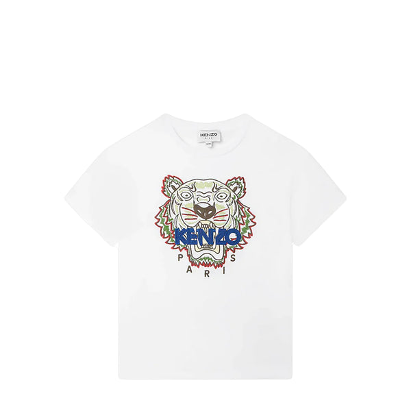 Kenzo Kids Embroidered Tiger Logo T-Shirt