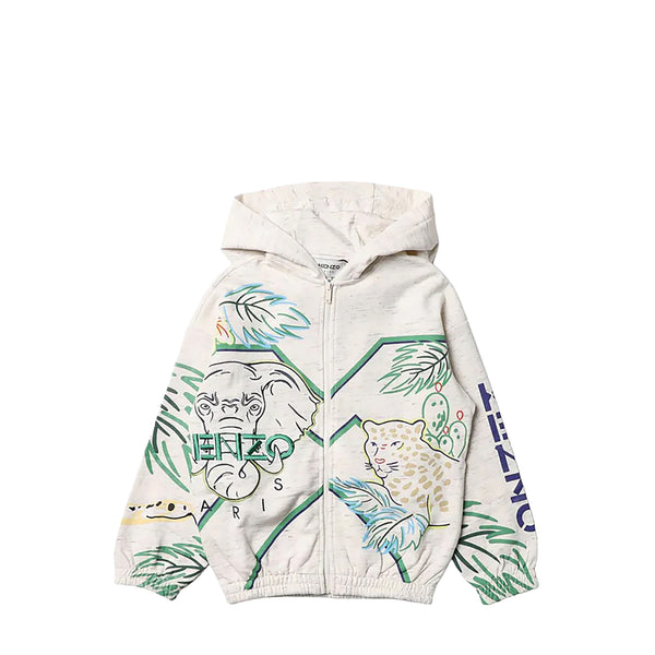 Kenzo Kids Jungle Embroidered Hoodie Sweatshirt