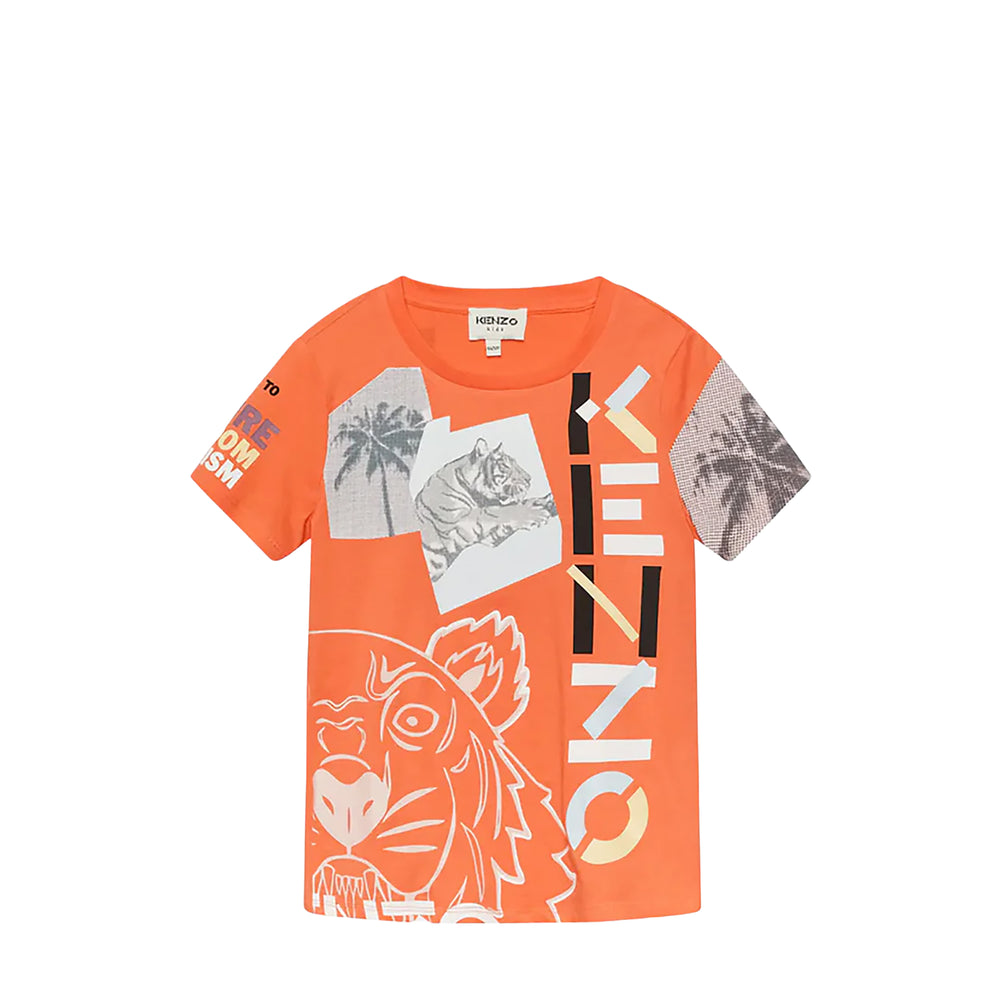 Kenzo Kids Tiger Motifs T-Shirt