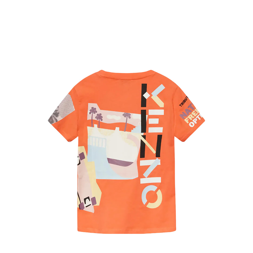 Kenzo Kids Tiger Motifs T-Shirt