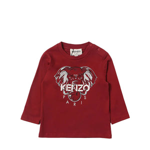 Kenzo Kids Elephant Logo Long Sleeve Shirt