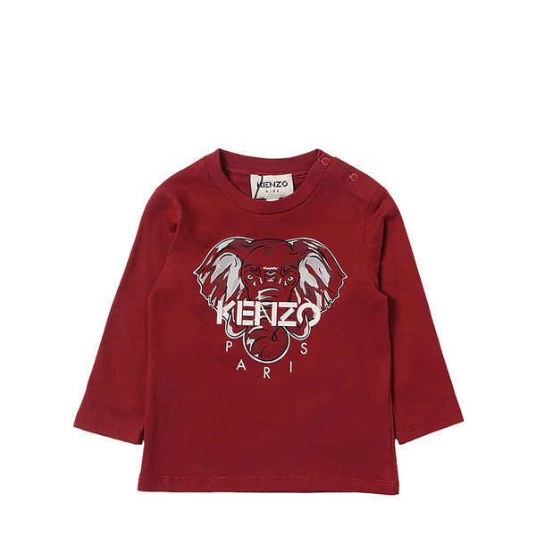 Kenzo Kids Elephant Logo Long Sleeve Shirt