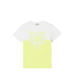 Kenzo Kids Colorblock Neon Tiger T-Shirt