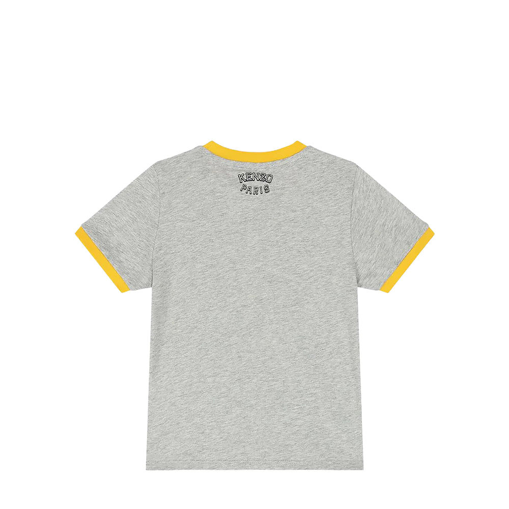 Kenzo Kids Varsity Tiger Ringer Collar Short Sleeve T-Shirt