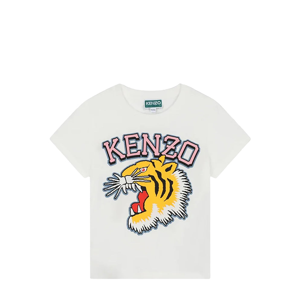 Kenzo Kids Varsity Tiger Short Sleeve T-Shirt