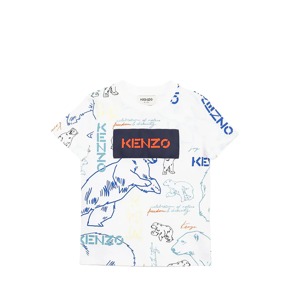 Kenzo Kids Multi Bear Logo T-Shirt