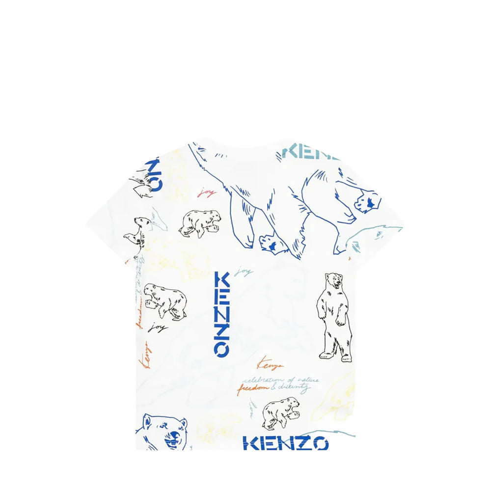 Kenzo Kids Multi Bear Logo T-Shirt