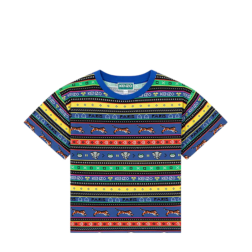 Kenzo Kids Jungle Game Jacquard T-Shirt