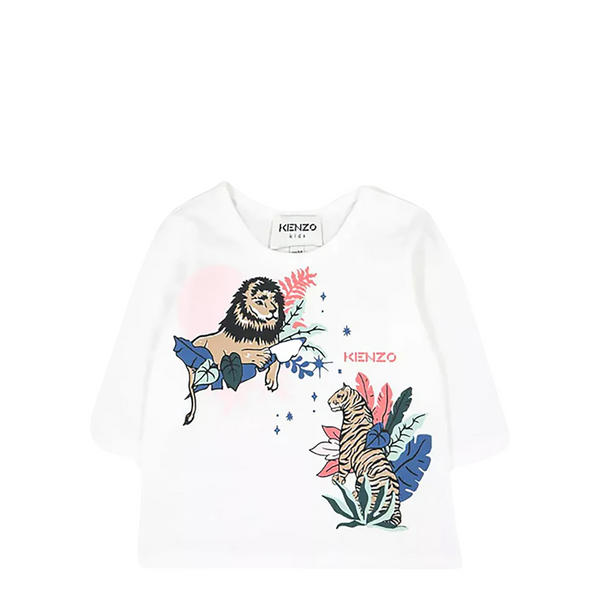 Kenzo Kids Toddler's Wild Cat Print Long Sleeve T-Shirt