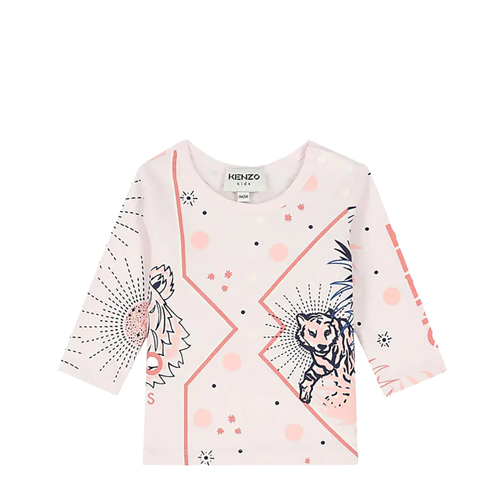 Kenzo Kids Toddler's All-Over Print Logo Long Sleeve T-Shirt