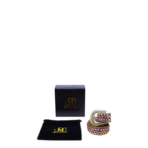 MDB Brand Men's Embellished Belt