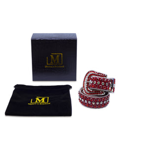 MDB Brand Men's Embellished Belt