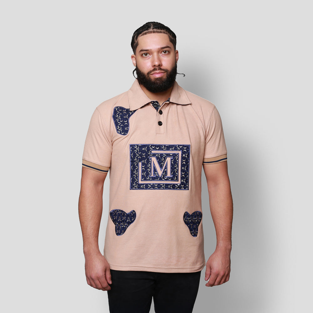 MDB Brand Men's Tapestry Polo Shirt