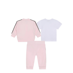 Hugo Boss Kids Toddler's 3-Piece Pink Tracksuit Set