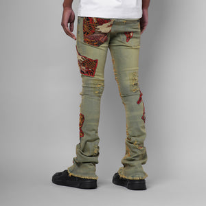 MDB Couture Men's Gallery Threads Stacked Jeans