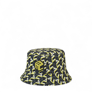 MCM Cubic Logo Reversible Nylon Bucket Hat