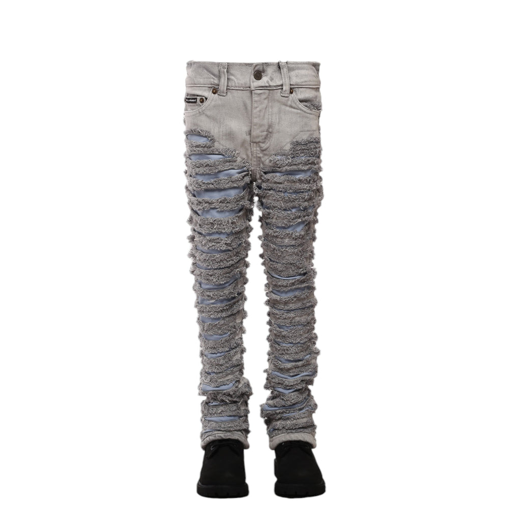 MDB Brand Kids Dual Color Stacked Jeans