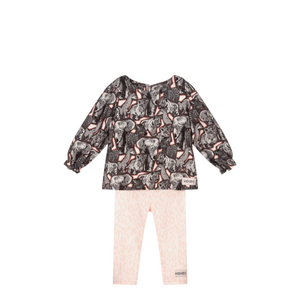 Kenzo Kids Toddler's All Over Elephant Print Shirt/Leggings Set