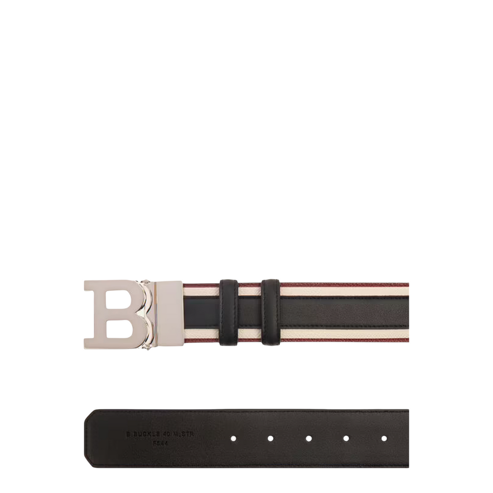 Bally Men's B Buckle Leather 40mm Belt
