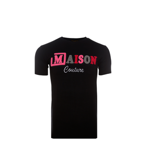 MDB Couture Kids Summer Chenille T-Shirt - Black w/ Vibrant Color