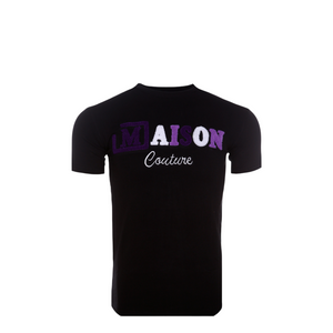 MDB Couture Kids Summer Chenille T-Shirt - Black w/ Basic Color