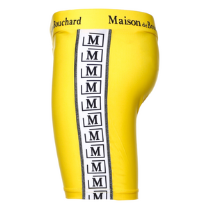 MDB Brand Women's Tape Logo Biker Shorts - Neon