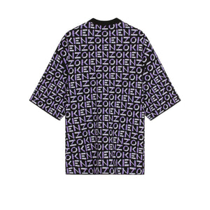 Kenzo Men's Oversize Monogram Short-Sleeve Jumper Shirt