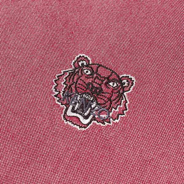 Kenzo Men's Tiger Patch Long Sleeve Woven Shirt