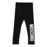 Moschino Kids Stretch Cotton Logo Leggings