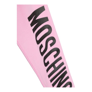 Moschino Kids Stretch Cotton Logo Leggings