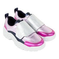 Kenzo Kids Metallic Leather Sneakers