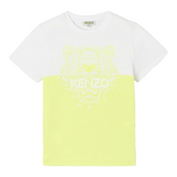 Kenzo Kids Colorblock Neon Tiger T-Shirt